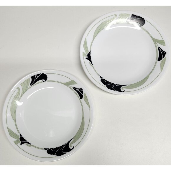 Corelle Black Orchid 6.75" Bread or Side Plates Set of 2 - Picture 1 of 4